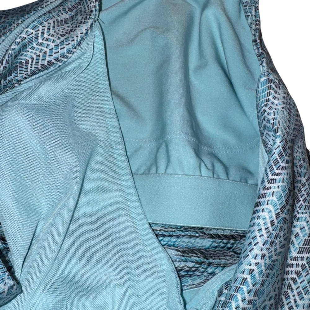 MPG Mondetta Athletic Dress Large Blue Racerback Activewear Sporty Built In Bra - Picture 5 of 8